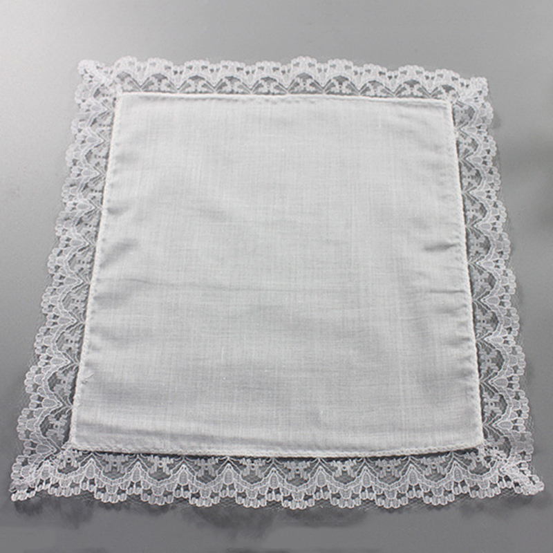 25cm White Lace Thin Handkerchief 100% Cotton Towel Woman Wedding Gift Party Decoration Cloth Napkin DIY Plain Blank Handkerchief
25cm White Lace Thin Handkerchief 100% Cotton Towel Woman Wedding Gift Party Decoration Cloth Napkin DIY Plain Blank Handkerchief