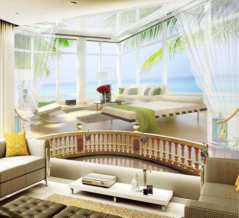 Custom Modern Photo 3D Ocean View Balcony Background Wallpaper,3D TV Background Wallpaper Abstract Art Mural Home Decor, As pic 
Custom Modern Photo 3D Ocean View Balcony Background Wallpaper,3D TV Background Wallpaper Abstract Art Mural Home Decor, As pic
