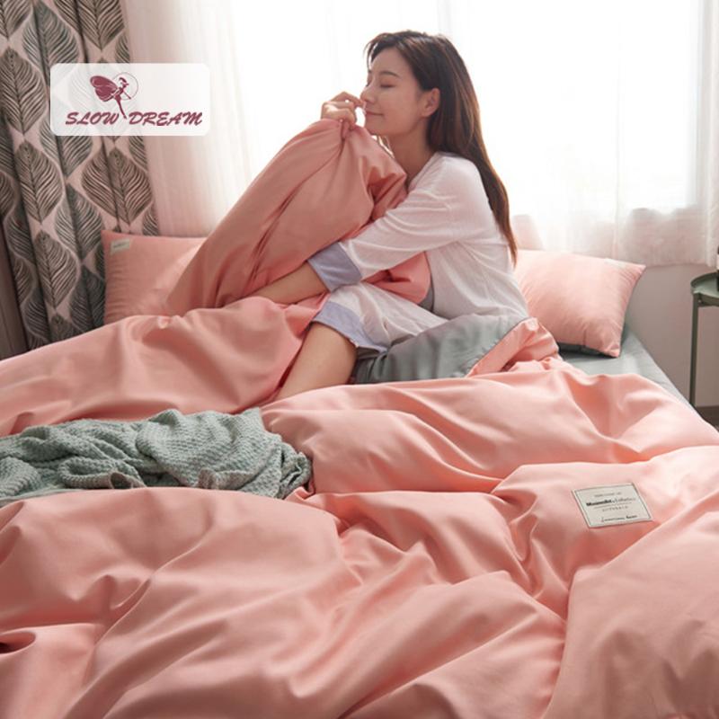 SlowDream Fitted Sheet Duvet Cover Set Pink Girl Adult Bedding Set Home Decor Bedspread Double Queen Elastic Band Sheet Linens
SlowDream Fitted Sheet Duvet Cover Set Pink Girl Adult Bedding Set Home Decor Bedspread Double Queen Elastic Band Sheet Linens
