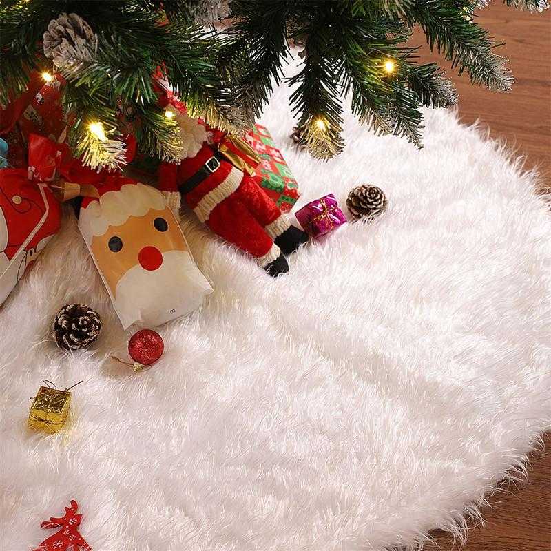 White Christmas Tree Skirt Plush Faux Fur Xmas Tree Carpet Merry Christmas Decorations Ornament New Year Navidad Home Decor
White Christmas Tree Skirt Plush Faux Fur Xmas Tree Carpet Merry Christmas Decorations Ornament New Year Navidad Home Decor