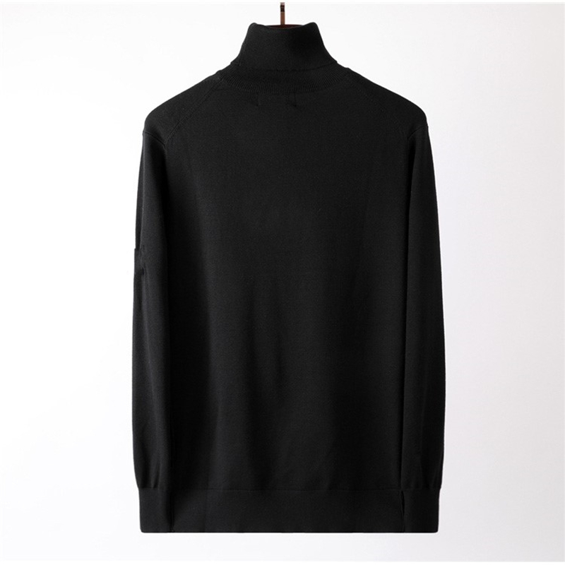 2021 FW Winter New Turtleneck Men's Sweater Fashion High Quality Long Sleeve Knitted Men Slim Warm Sweaters Pullover