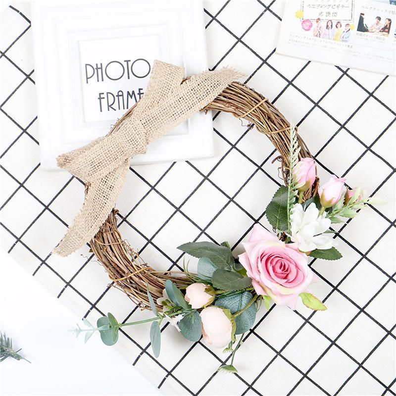Rose Wreath Artificial Flowers Wreath Garland with Burlap Bow & Green Leaves for Front Door1, As photo shows
Rose Wreath Artificial Flowers Wreath Garland with Burlap Bow & Green Leaves for Front Door1, As photo shows