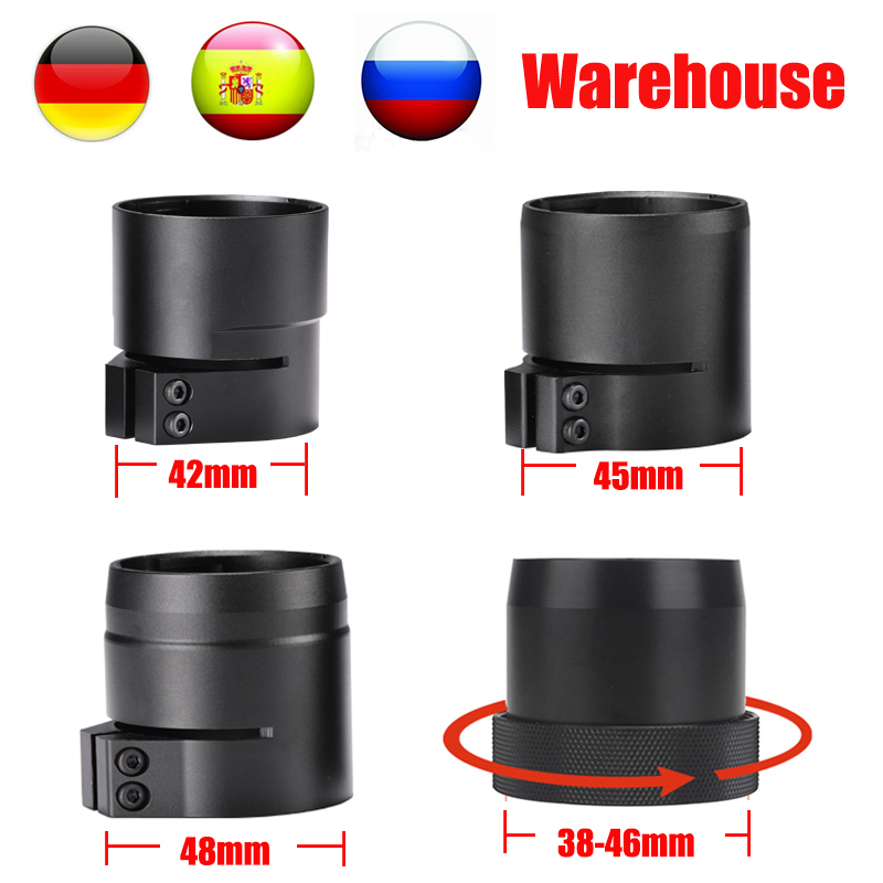 38-46mm Bracket kit Fast Install Adapter Bayonet for NV007 Night Vision Max 46mm Scope Diameter Q1201
38-46mm Bracket kit Fast Install Adapter Bayonet for NV007 Night Vision Max 46mm Scope Diameter Q1201