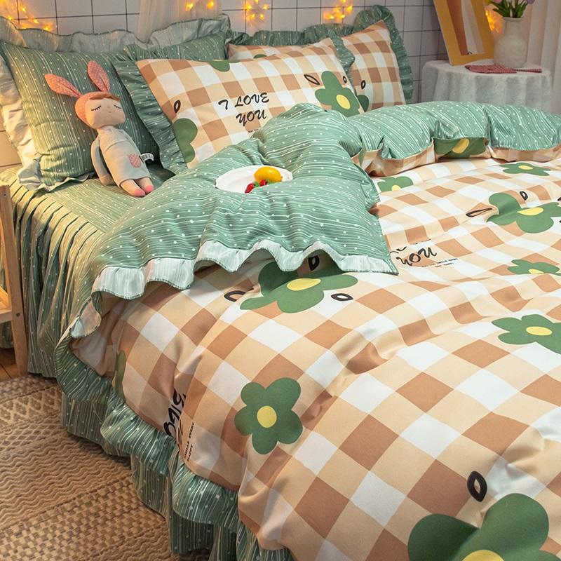 New Fashion Bedding Set Pure Cotton A/B Double-Sided Pattern Simplicity Bed Sheet, Quilt Cover Pillowcase 3/4pieces
New Fashion Bedding Set Pure Cotton A/B Double-Sided Pattern Simplicity Bed Sheet, Quilt Cover Pillowcase 3/4pieces