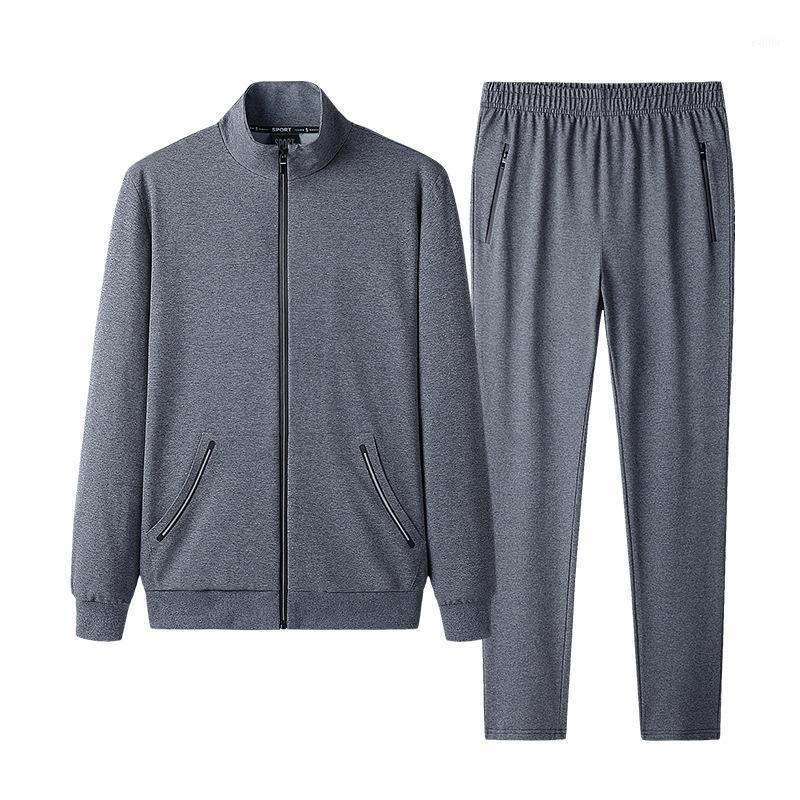 Plus Size Tracksuit Men Sportswear Autumn Loose Jacket male Running Jogging Outfit Workout Casual Set Sport Suit Sweatshirt+pant1, Grey 
Plus Size Tracksuit Men Sportswear Autumn Loose Jacket male Running Jogging Outfit Workout Casual Set Sport Suit Sweatshirt+pant1, Grey
