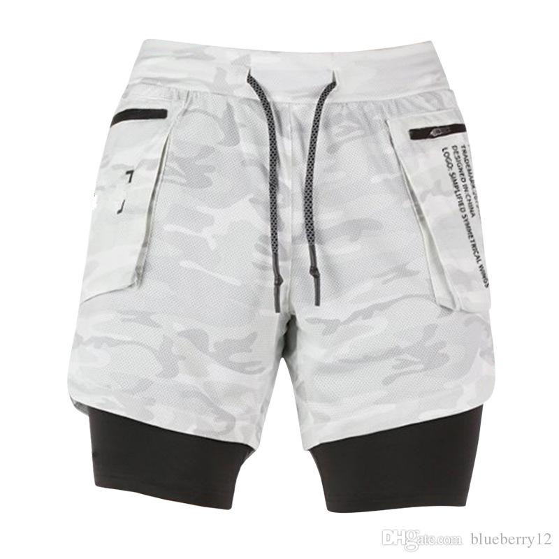Mens Shorts Fitness Pants Stretch Fitness Gym Training Shorts Fashion New Arrival Pants Asian Size M-3XL