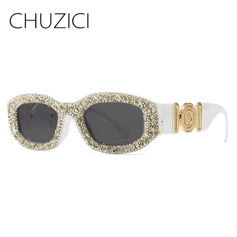 CHUZICI Retro Rock Style Diamond Metal Eyewear Inlaid with Modern Retro Charm Sunglasses
CHUZICI Retro Rock Style Diamond Metal Eyewear Inlaid with Modern Retro Charm Sunglasses