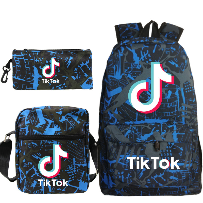 3-piece Suit Tik Tok Backpack Student School Bag + Small Shoulder Bag + Pencil Case Three-piece Set, As show
3-piece Suit Tik Tok Backpack Student School Bag + Small Shoulder Bag + Pencil Case Three-piece Set, As show