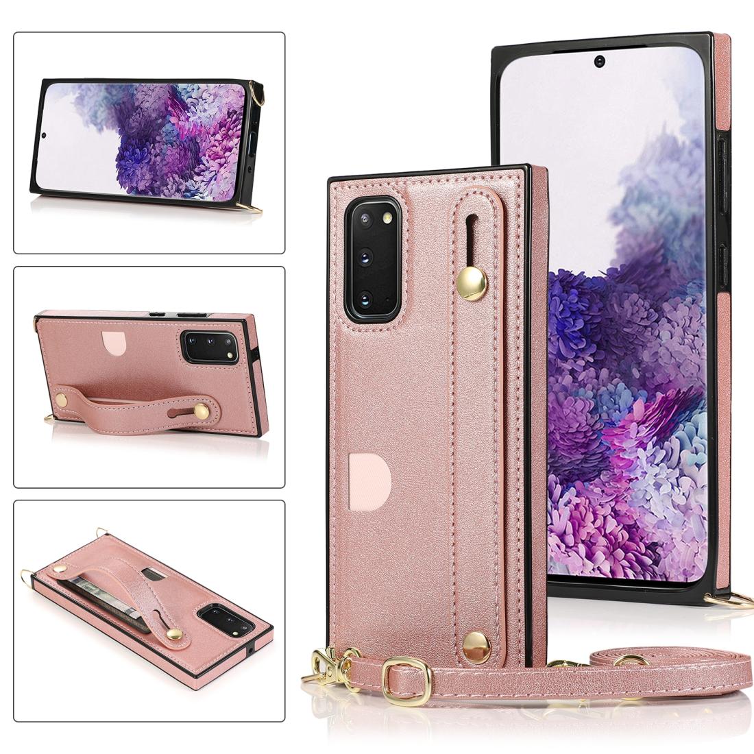 For Samsung Galaxy S20 Wrist Strap PUTPU Shockproof Protective Case with Crossbody Lanyard Holder Card Slot
For Samsung Galaxy S20 Wrist Strap PUTPU Shockproof Protective Case with Crossbody Lanyard Holder Card Slot