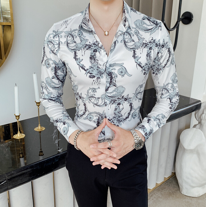 the Autumn of Casual Men's Shirts 2020 Goal Turned Down Slim Fit Dressed in Long Top Shirt Nab5, The shown
the Autumn of Casual Men's Shirts 2020 Goal Turned Down Slim Fit Dressed in Long Top Shirt Nab5, The shown