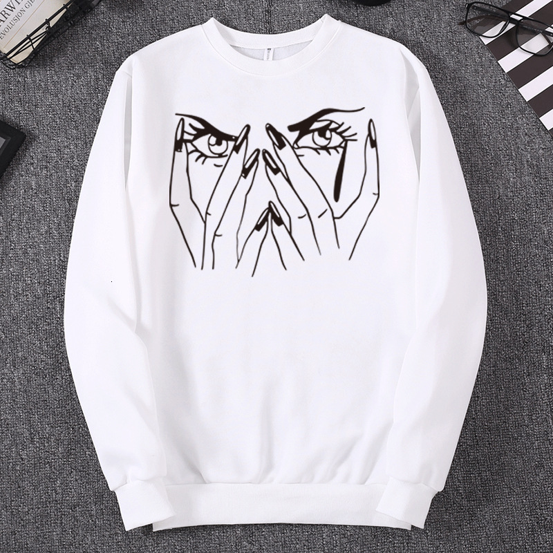2021 New Women Sweatshirt Spring Autumn Finger Print Plus Size Sportswear Long Sleeve O-neck Pullover Ladies Casual Fashion Outerwear Zkb6, White
2021 New Women Sweatshirt Spring Autumn Finger Print Plus Size Sportswear Long Sleeve O-neck Pullover Ladies Casual Fashion Outerwear Zkb6, White