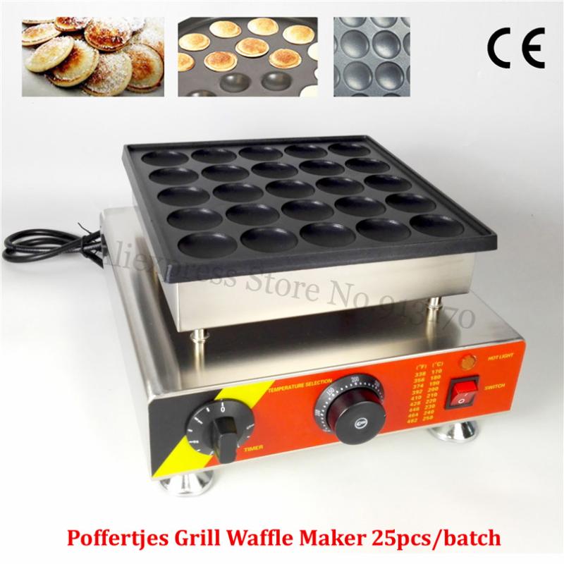 Dutch Poffertjes Grill Stainless Steel Mini Dutch Pancakes Waffle Machine Nonstick Cooking Surface 25pcs Holes 110V 220V
Dutch Poffertjes Grill Stainless Steel Mini Dutch Pancakes Waffle Machine Nonstick Cooking Surface 25pcs Holes 110V 220V
