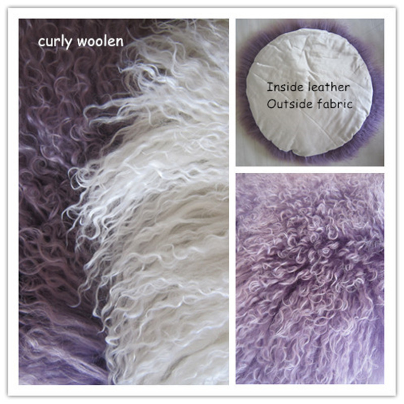 born curly wool blanket pography props Flokati basket filler cushion blanket for baby pography props LJ201208