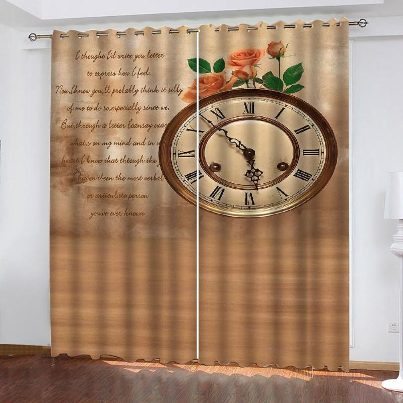 Custom Curtains European Curtains Photo Painted Clock character yellow flowers 3D Curtain Living room, As pic
Custom Curtains European Curtains Photo Painted Clock character yellow flowers 3D Curtain Living room, As pic