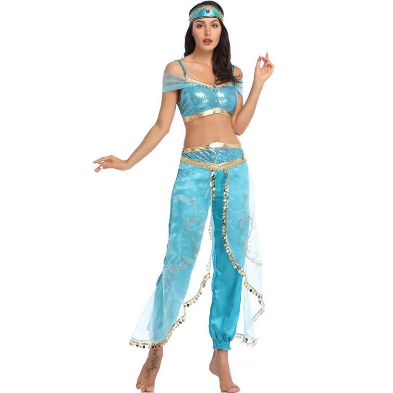 Women Latin Dance Set For Girl Costume Adult Cosplay Blouse+Pants Sleeveless With Headwear Performance Clothing #2O11#N, Blue
Women Latin Dance Set For Girl Costume Adult Cosplay Blouse+Pants Sleeveless With Headwear Performance Clothing #2O11#N, Blue