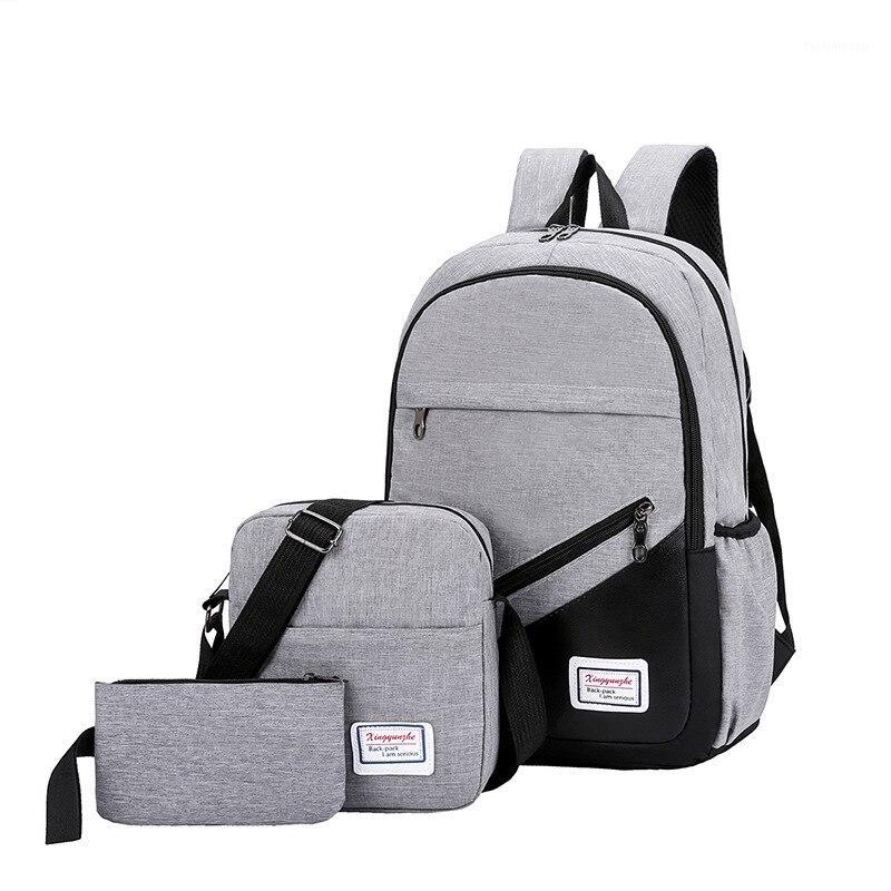 SHUJIN New 3 Pc/set Anti Theft Backpack Men Women Casual Backpack Travel Laptop School Bags Sac A Dos Homme Zaino1, Black
SHUJIN New 3 Pc/set Anti Theft Backpack Men Women Casual Backpack Travel Laptop School Bags Sac A Dos Homme Zaino1, Black