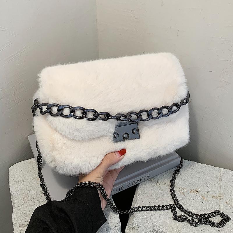 Elegant Female Square Tote Bag 2021 Fashion New High Quality Soft Plush Women's Designer Handbag Chain Shoulder Messenger Bag, Black
Elegant Female Square Tote Bag 2021 Fashion New High Quality Soft Plush Women's Designer Handbag Chain Shoulder Messenger Bag, Black