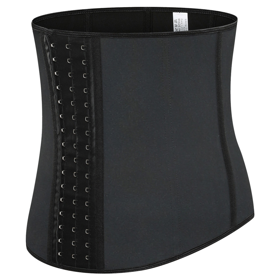 Latex Waist Trainer Corset Body Shaper Slimming Belt Three Layers 9 Steel Bones Shapewear For Women Beauty Waist Trimmer Girdle