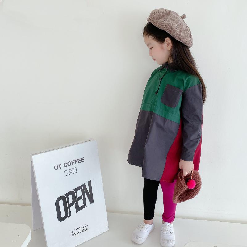 2020 Fall Kids Girls Shirts Children Cotton Shirt Dress Color Block Blouse Dresses 2 4 6 7 Years Girls Tops Casual Clothes, Multi
2020 Fall Kids Girls Shirts Children Cotton Shirt Dress Color Block Blouse Dresses 2 4 6 7 Years Girls Tops Casual Clothes, Multi
