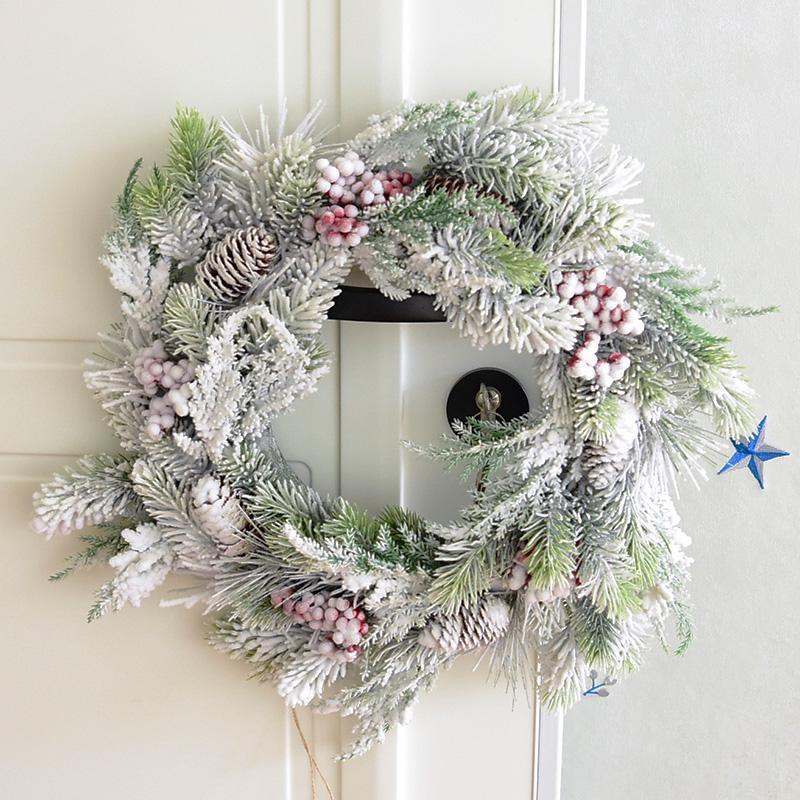 Home Christmas Decorations Mori Snow Christmas Wreath Flocking Cedar Door Hanging European Decoration Merry1
Home Christmas Decorations Mori Snow Christmas Wreath Flocking Cedar Door Hanging European Decoration Merry1