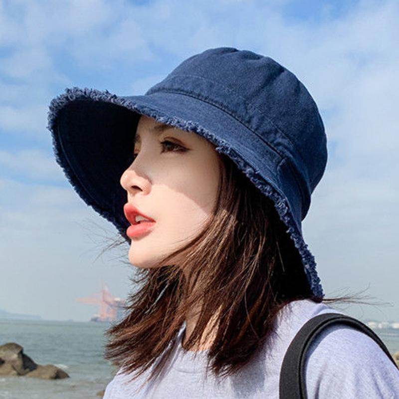 Wide Brim Hats Women Spring Summer Bucket Hat Jean Folded Fishing Cap Bonnets Peaked Panama Bonnet Chapeu, Black
Wide Brim Hats Women Spring Summer Bucket Hat Jean Folded Fishing Cap Bonnets Peaked Panama Bonnet Chapeu, Black
