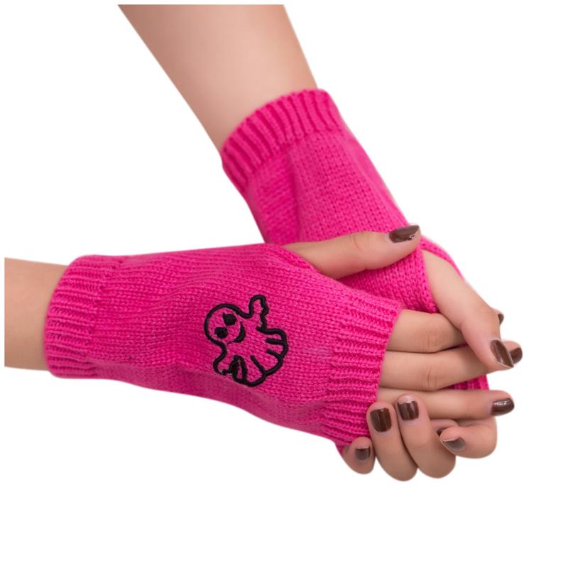 Women Girl Keep Warm Autumn And Winter Embroidery Ghost Knitted Fingerless Gloves Ladies Fashion Female Gloves Screen Mitten
Women Girl Keep Warm Autumn And Winter Embroidery Ghost Knitted Fingerless Gloves Ladies Fashion Female Gloves Screen Mitten