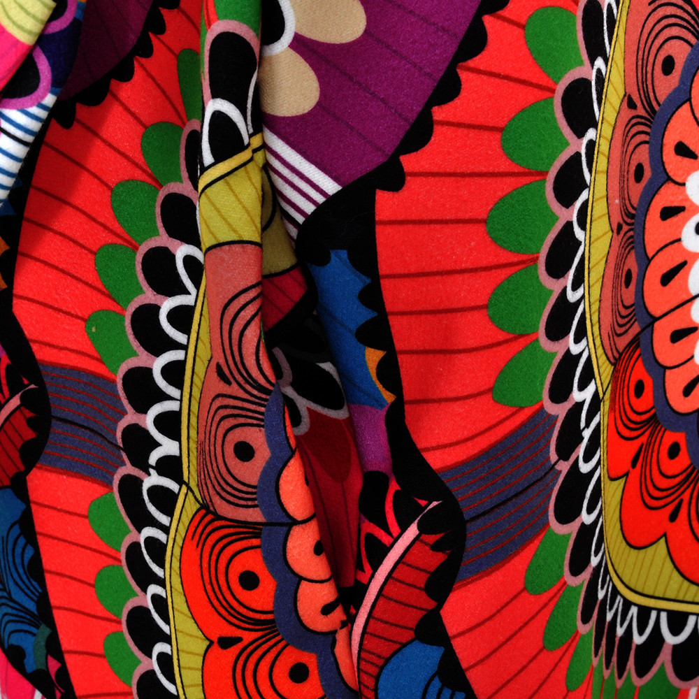 Women Coat Flower Printed Long Sleeve Winter Jacket Ladies Woolen Outwear Vintage Casual Chic Ethnic Style Female Coat 201112