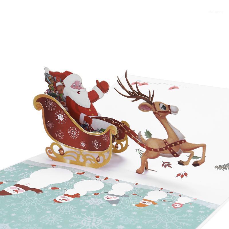Creative 3D up Card Christmas Card Waiting Christmas Float Stereo Hollow Paper Carving Holiday Blessing Gift#CH1 
Creative 3D up Card Christmas Card Waiting Christmas Float Stereo Hollow Paper Carving Holiday Blessing Gift#CH1