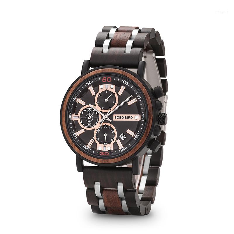 Wristwatches BOBO BIRD Wooden Men Watch Luxury Men's Auto Date Chronograph Quartz Wristwatch Watches Relogio Masculino1, Gs018-6
Wristwatches BOBO BIRD Wooden Men Watch Luxury Men's Auto Date Chronograph Quartz Wristwatch Watches Relogio Masculino1, Gs018-6