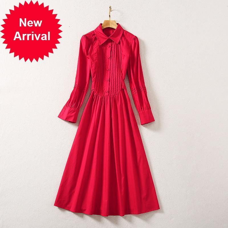 Primavera 2021 Outono Nova Moda Feminina Vermelho Vestido De Camisa Plissada Runway Feminino Lapela Manga Longa Elegante Temperamento RITD, Blue
Primavera 2021 Outono Nova Moda Feminina Vermelho Vestido De Camisa Plissada Runway Feminino Lapela Manga Longa Elegante Temperamento RITD, Blue