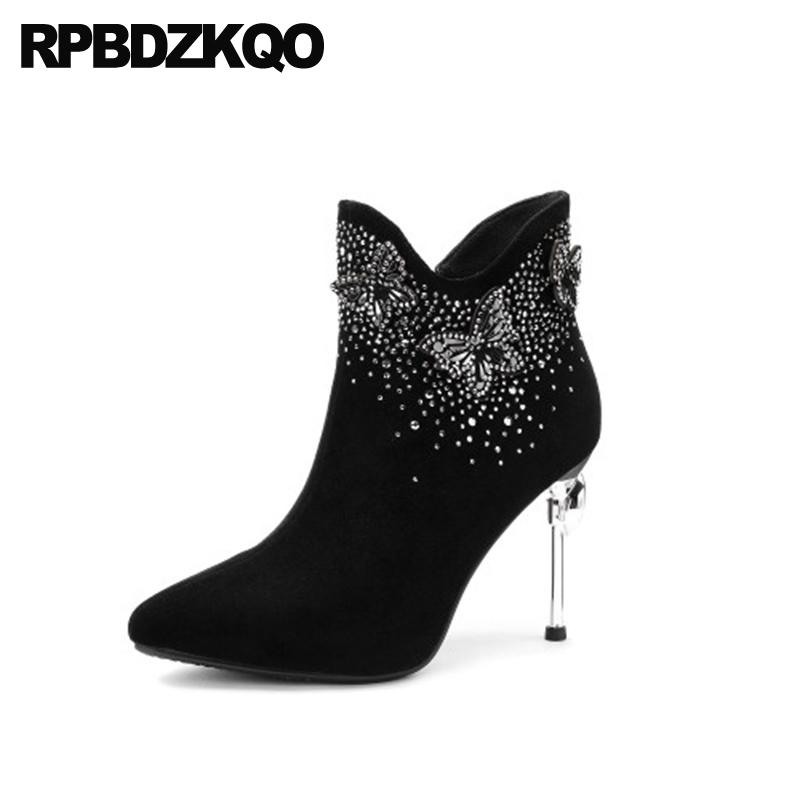 rhinestone metal ankle big size suede diamond crystal black pointed toe high heel stiletto quality shoes women boots winter 2020
rhinestone metal ankle big size suede diamond crystal black pointed toe high heel stiletto quality shoes women boots winter 2020