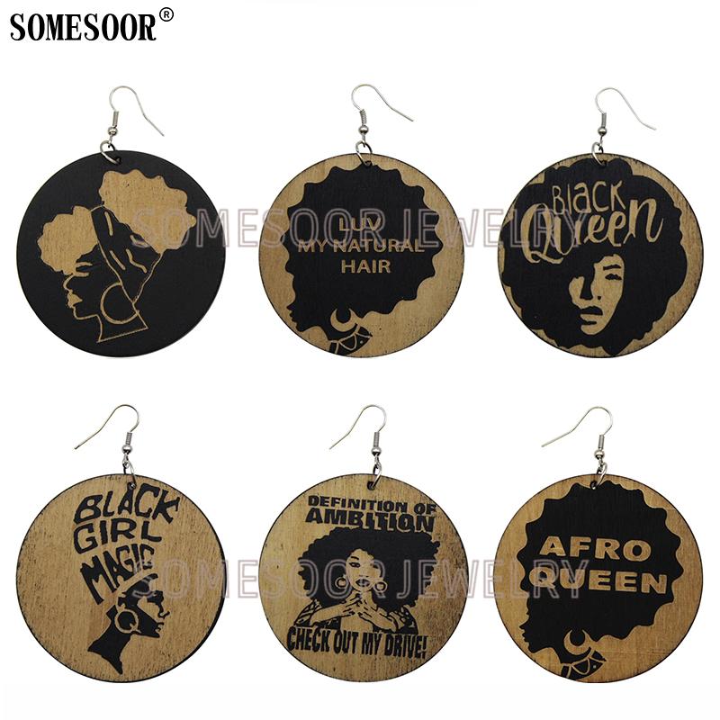 SOMESOOR Jewelry 2020 New Products Laser Carving Afro Black Queen Girl Magic Natural Hair Earrings Ethnic For Women Gifts
SOMESOOR Jewelry 2020 New Products Laser Carving Afro Black Queen Girl Magic Natural Hair Earrings Ethnic For Women Gifts