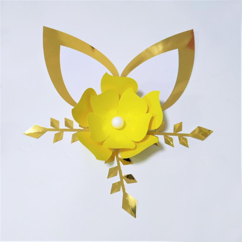 Cardstock Rose DIY Easy Paper Flowers With Ears leaves Set For Baby Nursery Wall Flower Decor Shower Birthday Video Tutorials, Yellow
Cardstock Rose DIY Easy Paper Flowers With Ears leaves Set For Baby Nursery Wall Flower Decor Shower Birthday Video Tutorials, Yellow