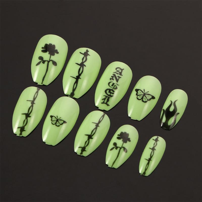 24 Pcs/Box Flame Snake False Nail Tips UV Gel Stiletto Ballerina Coffin Full Cover Fake Nails Art Acrylic Manicure DIY Tools, Green
24 Pcs/Box Flame Snake False Nail Tips UV Gel Stiletto Ballerina Coffin Full Cover Fake Nails Art Acrylic Manicure DIY Tools, Green