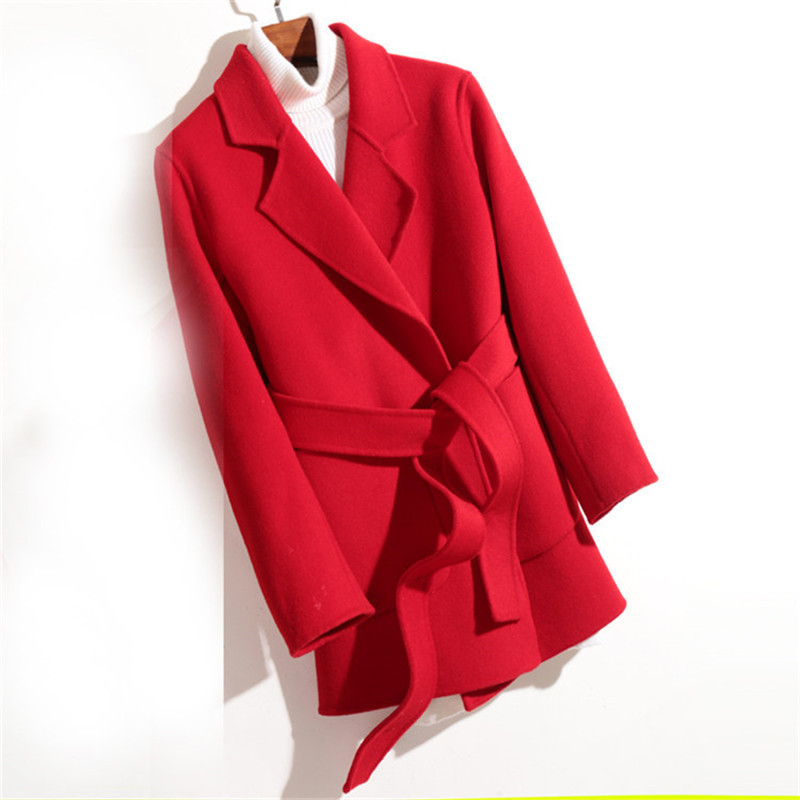 2021 New Woolen Autumn Winter Women's Short Solid Color Bouble-sided Cashmere Jacket Female Slim Wool Coat Overcoat A430 Plpc, Black
2021 New Woolen Autumn Winter Women's Short Solid Color Bouble-sided Cashmere Jacket Female Slim Wool Coat Overcoat A430 Plpc, Black