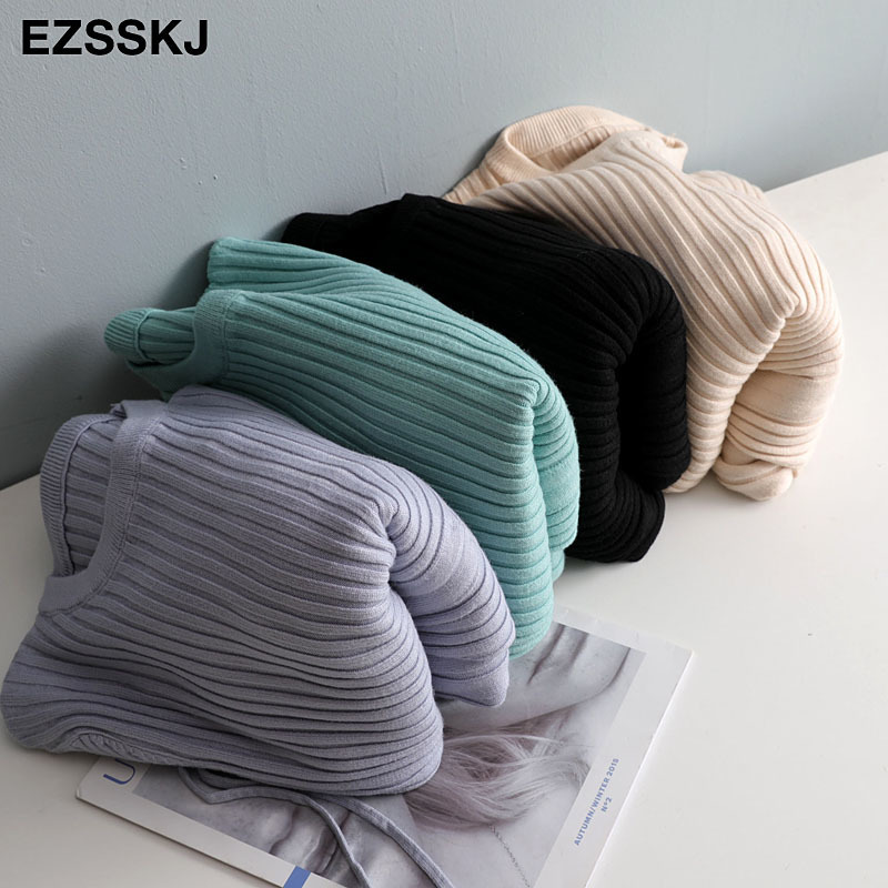 autumn winter ALINE sweater Drawstring women slim midi Female chic knit elegant dress 201030
