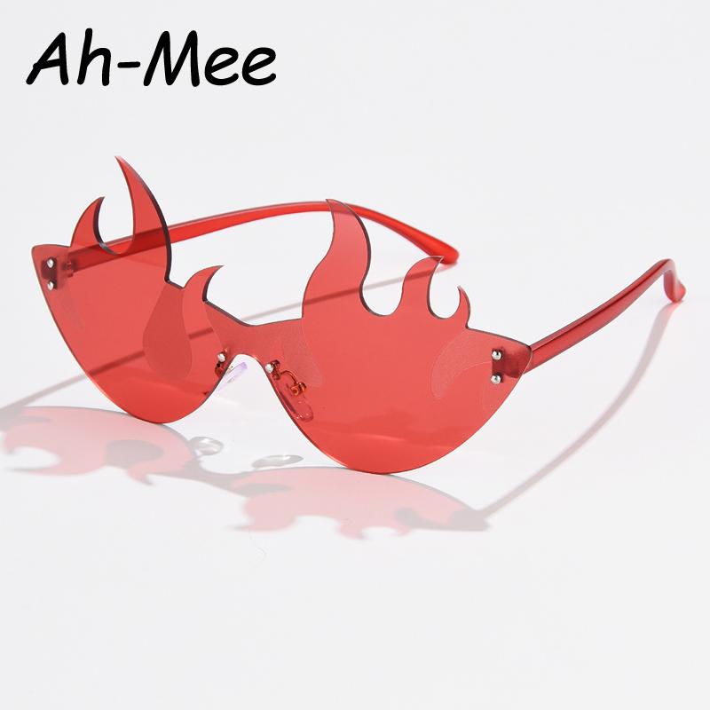 Sunglasses Rimless Cat Eye Women's Vintage Red Flamed Sun Glasses For Men Cateye Christmas Punk Female Eyeglasses Oculos
Sunglasses Rimless Cat Eye Women's Vintage Red Flamed Sun Glasses For Men Cateye Christmas Punk Female Eyeglasses Oculos