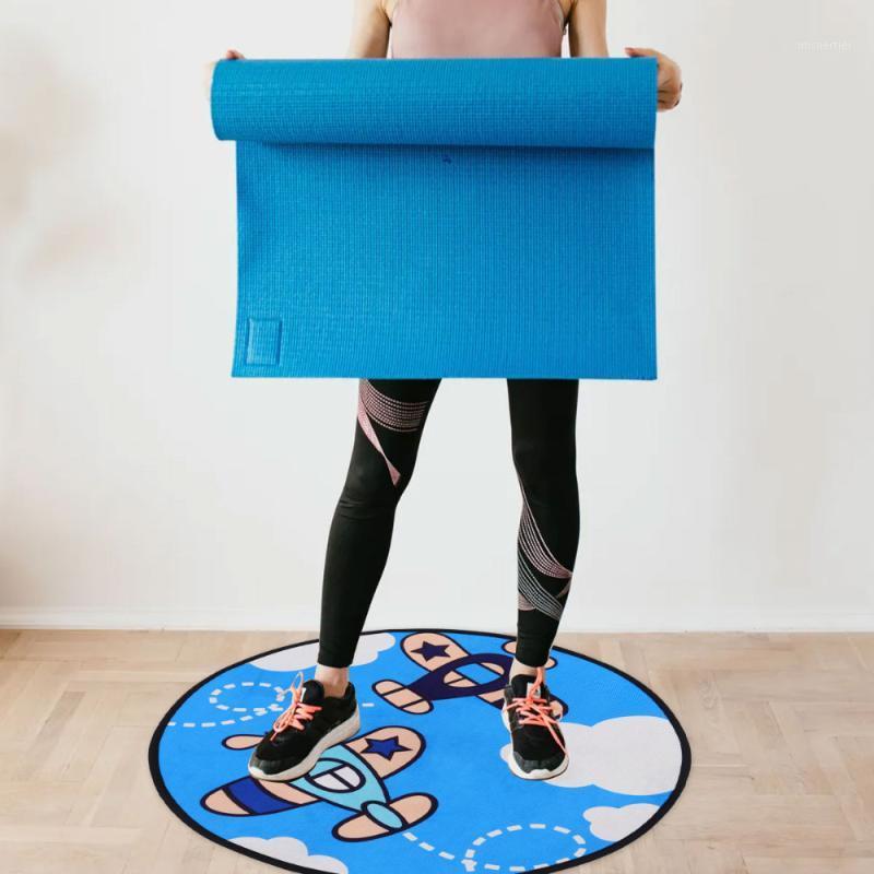 Cartoon Airplane Round Carpet Kids Bedroom Circle Carpet Chair Mat for Home1, Blue
Cartoon Airplane Round Carpet Kids Bedroom Circle Carpet Chair Mat for Home1, Blue