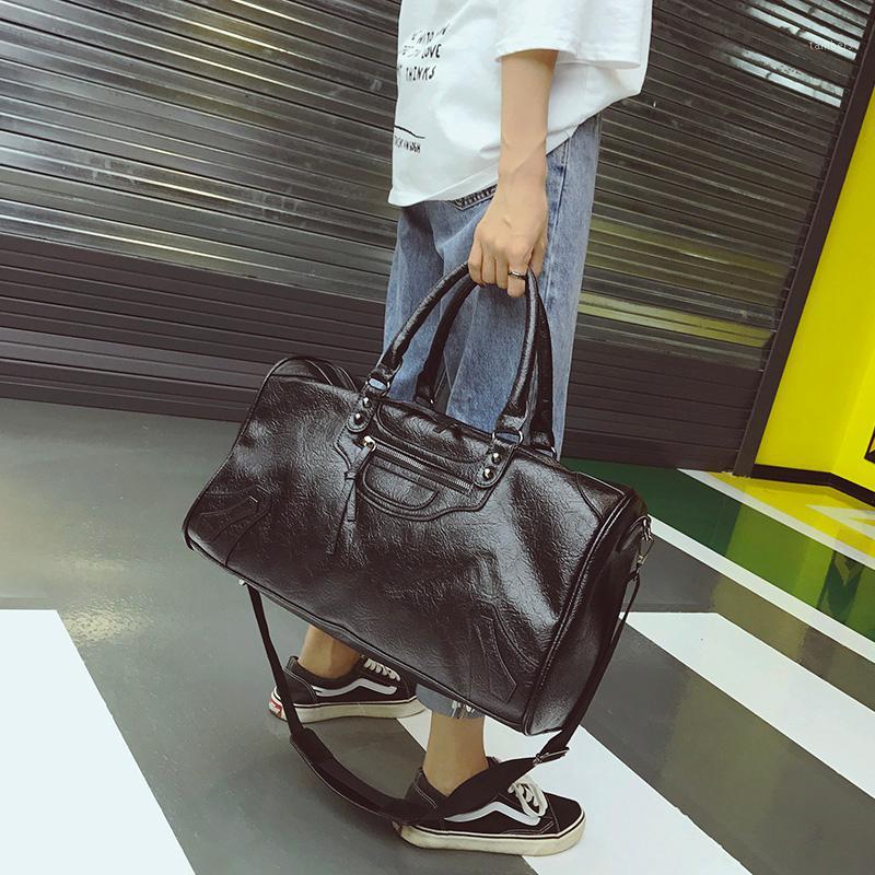 New Arrival Fashion PU Leather Travel Bag Men Women Large Capacity Handbags Large Shoulder Bags Male Big Duffel Bag Unisex Bolsa1, Black
New Arrival Fashion PU Leather Travel Bag Men Women Large Capacity Handbags Large Shoulder Bags Male Big Duffel Bag Unisex Bolsa1, Black