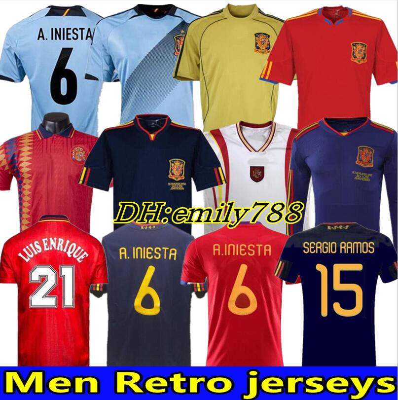 final 2010 Spain retro jersey 1994 RAUL XAVI Hierro LUIS ENSRIQUE XAVI ALONSO Caminero Iniesta PUYOL PIQUE David Villa TORRES 2008 2012 1996, Black;yellow
final 2010 Spain retro jersey 1994 RAUL XAVI Hierro LUIS ENSRIQUE XAVI ALONSO Caminero Iniesta PUYOL PIQUE David Villa TORRES 2008 2012 1996, Black;yellow