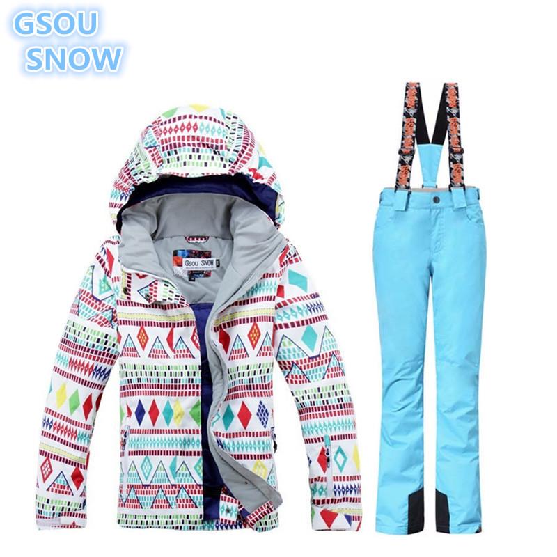 GSOU SNOW High Quality Women's Winter Jackets Waterproof Windproof Snowboarding Suits Ski Suit Kit Jacket + Ski pants super warm, A5
GSOU SNOW High Quality Women's Winter Jackets Waterproof Windproof Snowboarding Suits Ski Suit Kit Jacket + Ski pants super warm, A5