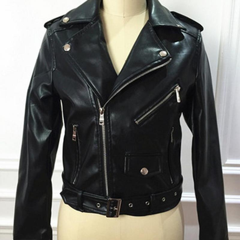 Motorcycle PU Leather Jacket Women New Fashion Coat 3 Color Zipper Outerwear jacket 2020, Black
Motorcycle PU Leather Jacket Women New Fashion Coat 3 Color Zipper Outerwear jacket 2020, Black