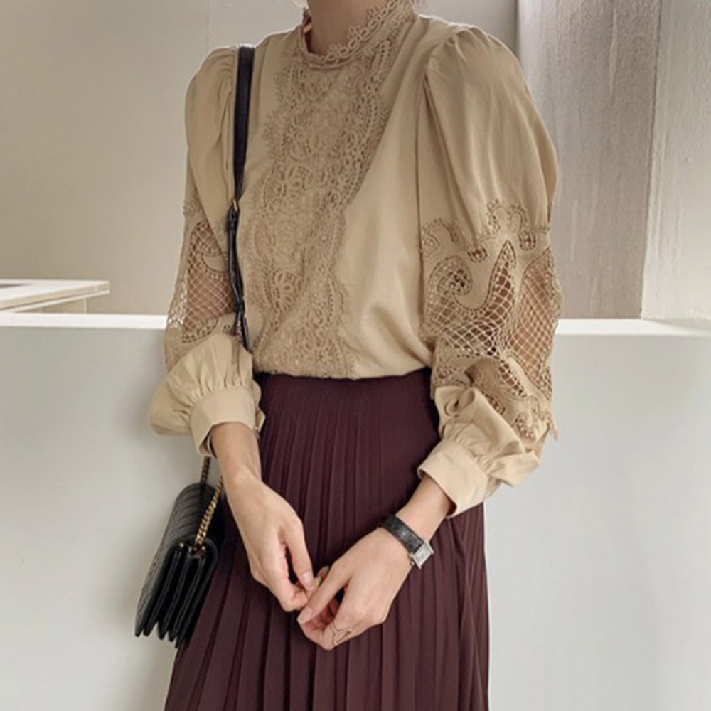 2021 Japan Style Shirt Spring New Korean Fashion Loose Elegant Designer Thin Best Hook Flower Out L5WD, White 
2021 Japan Style Shirt Spring New Korean Fashion Loose Elegant Designer Thin Best Hook Flower Out L5WD, White