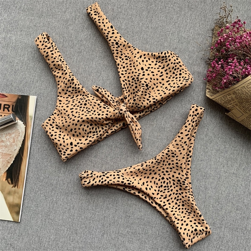 Bow knot Polka dot Leopard Bikini women High Leg cut swimwear female Ribbed swimsuit Sexy Brazilian bathing suit Swim Lady Y200319, B147v-bar
Bow knot Polka dot Leopard Bikini women High Leg cut swimwear female Ribbed swimsuit Sexy Brazilian bathing suit Swim Lady Y200319, B147v-bar