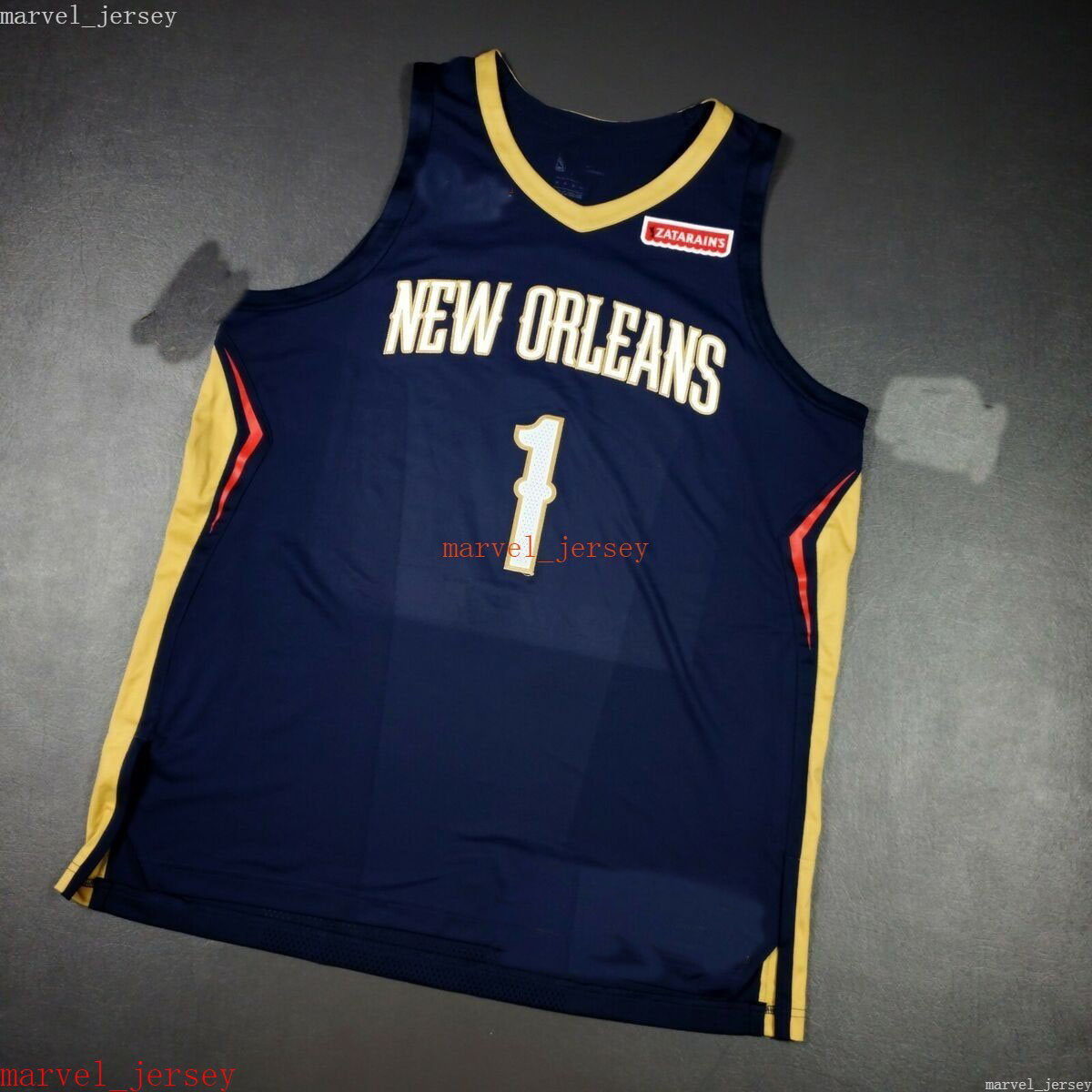 Custom Stitched Zion Williamson Jersey navy XS-6XL Mens Throwbacks Basketball jerseys