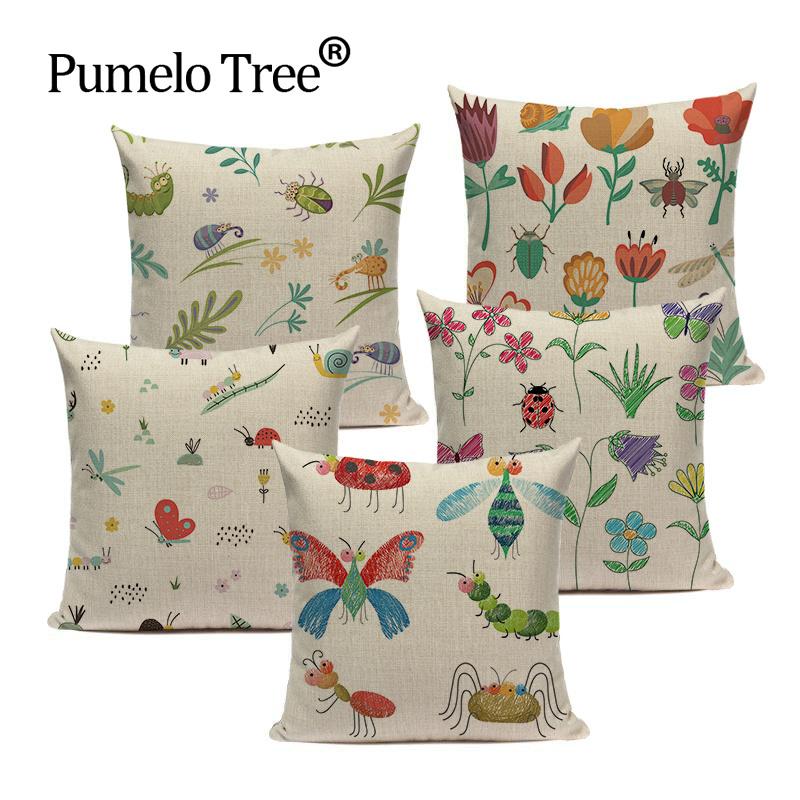 Animal Insect Spring Pillow Covers Multicolor Farmhouse Home Cushion Covers For Sofa Bee Cushions For Living Room Bed Decor, L1103-4
Animal Insect Spring Pillow Covers Multicolor Farmhouse Home Cushion Covers For Sofa Bee Cushions For Living Room Bed Decor, L1103-4