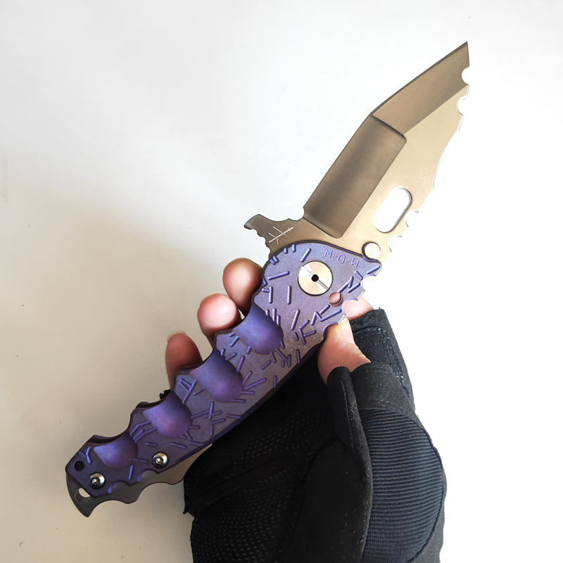Limited Customization Version Folding Knife Man of War Anodized Titanium Handle Sanding S35VN Blade Perfect Camping Knives Tactical EDC Stro
Limited Customization Version Folding Knife Man of War Anodized Titanium Handle Sanding S35VN Blade Perfect Camping Knives Tactical EDC Stro