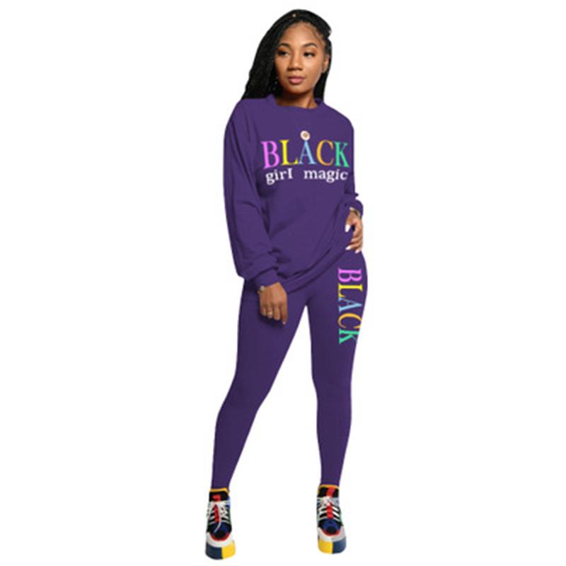 Ladies Letter Pattern Sets Fashion Trend Long Sleeve Round Neck Loose Tops Slim Pants Tracksuits Designer Female Autumn New Casual 2pcs Sets, Black
Ladies Letter Pattern Sets Fashion Trend Long Sleeve Round Neck Loose Tops Slim Pants Tracksuits Designer Female Autumn New Casual 2pcs Sets, Black
