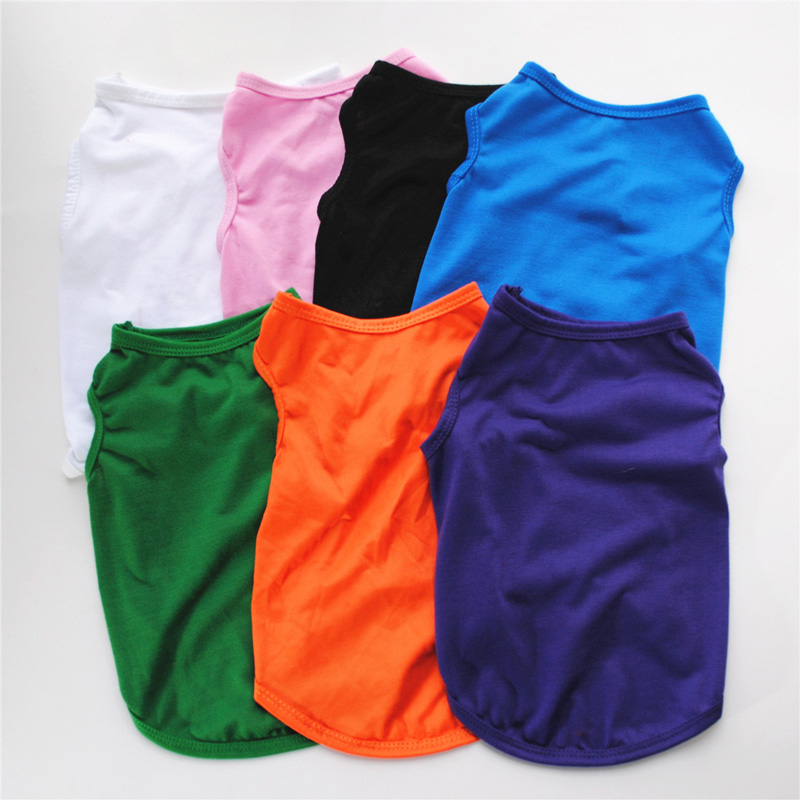 Dog Pet Plain Cat Blank Shirt Vest Clothes Small Pure Solid Color T Shirt Coat Doggy Shirts Summer Apparel Clothing Outfit Pet Supply, As shown
Dog Pet Plain Cat Blank Shirt Vest Clothes Small Pure Solid Color T Shirt Coat Doggy Shirts Summer Apparel Clothing Outfit Pet Supply, As shown