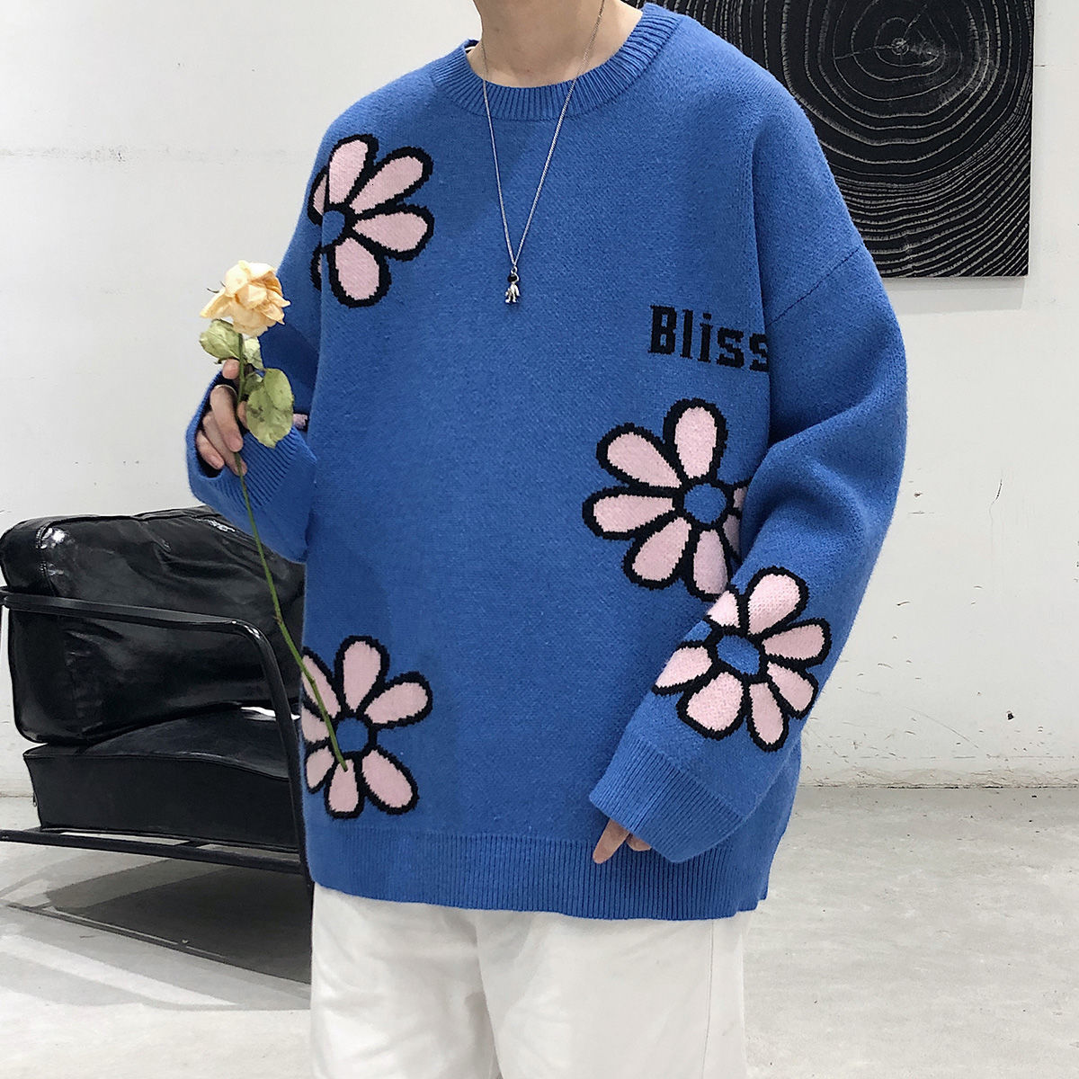 Privathinker Autumn Men's New Sweater Casual Oversize Woman Clothing Graphic Printed Pullovers Fashion Streetwear Sweater 201022